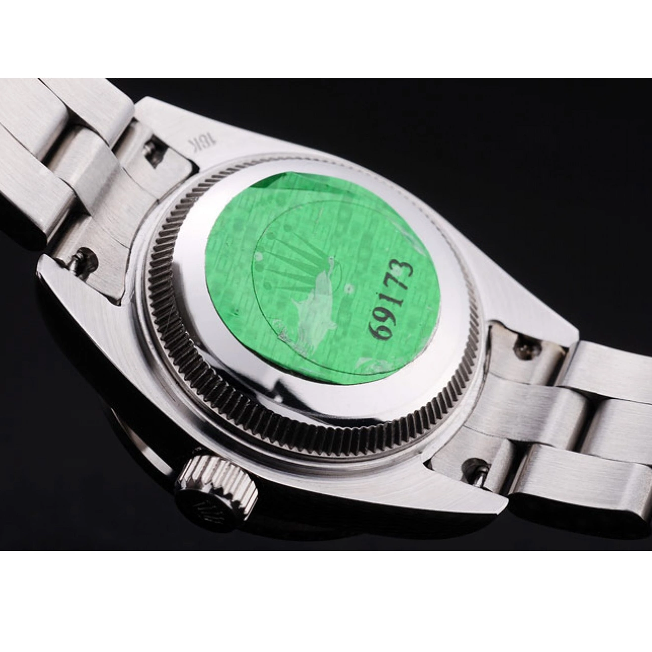 Aaa replica Polished Dial Bezel Silver 7474 Diamonds Datejust Silver Rolex 0718
